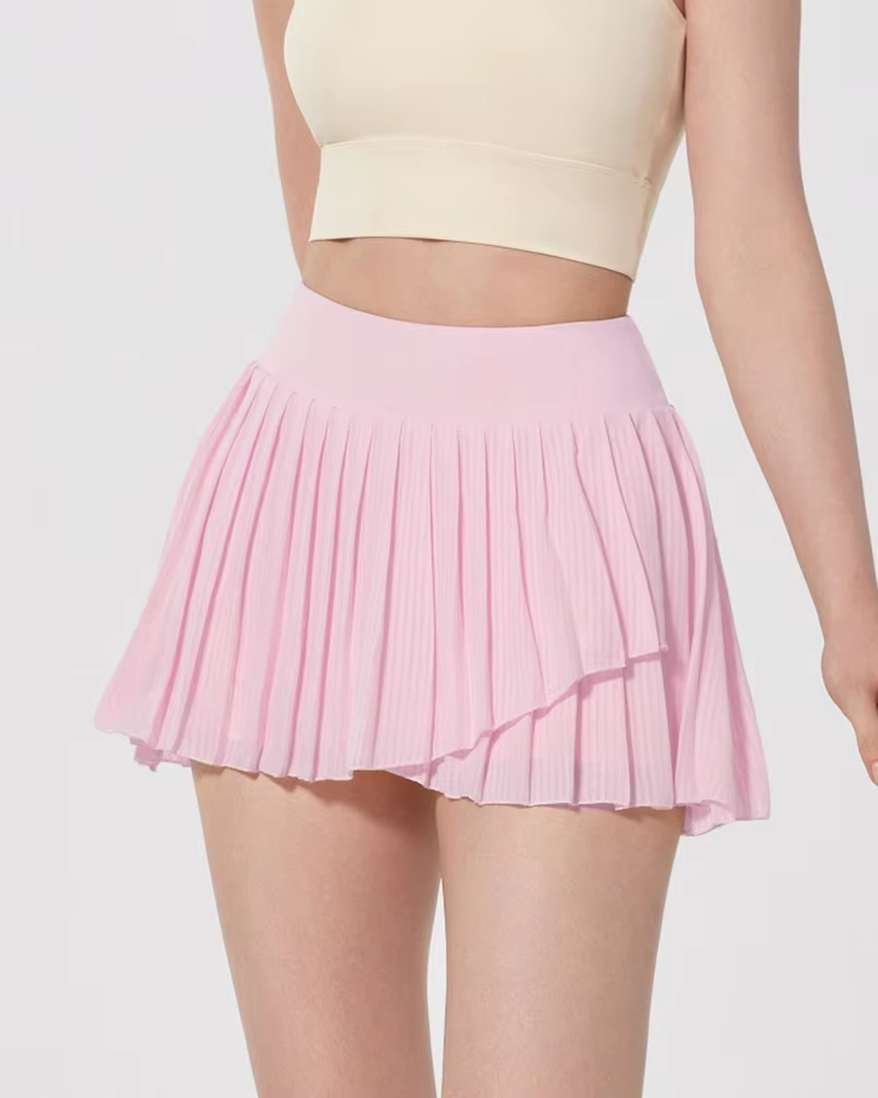 Lightweight Anti-Slip Pleated Golf Skort with Inner Shorts