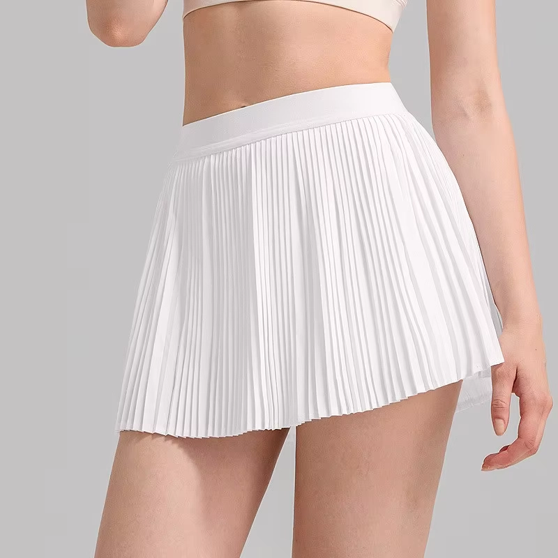 High-Waisted Summer Golf Skort with Extended Sun Coverage