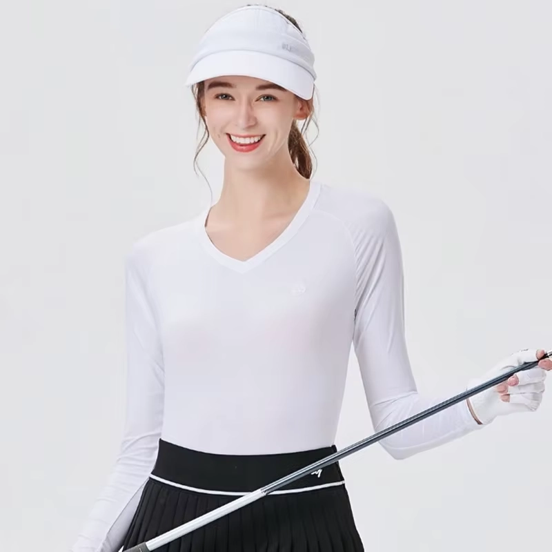 Cooling V-Neck Long-Sleeve Golf Base Layer