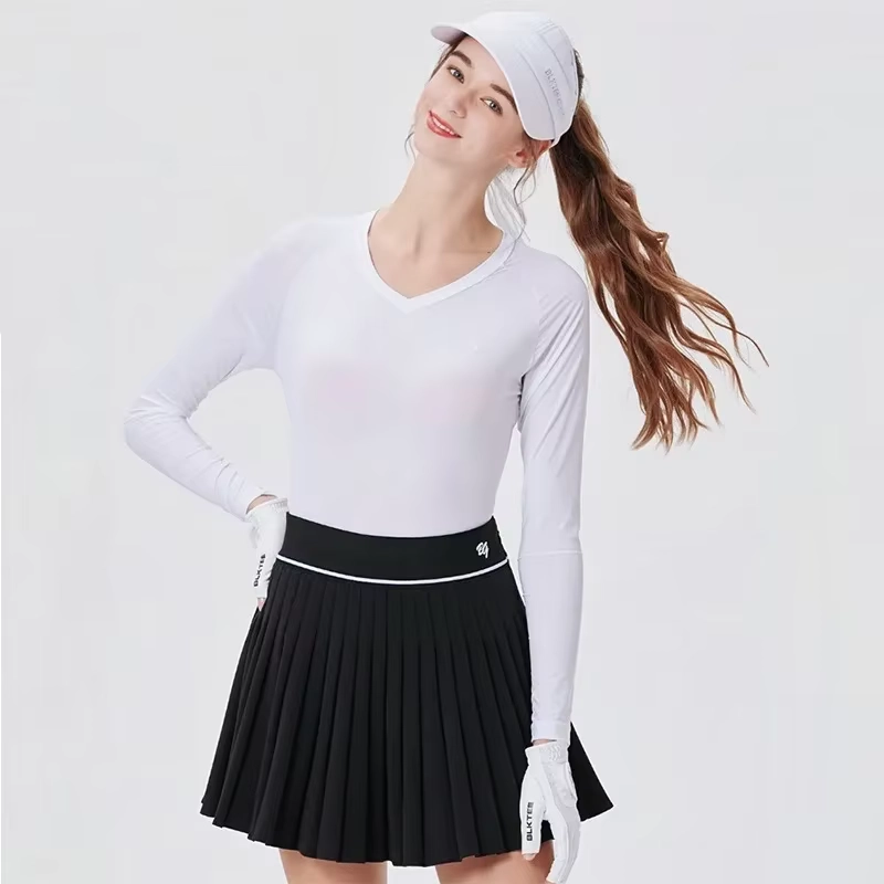 Cooling V-Neck Long-Sleeve Golf Base Layer