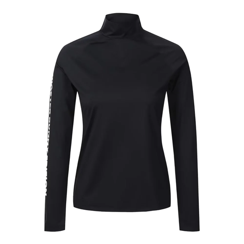 Quick-Dry O-Neck Long-Sleeve Golf Top with UV Protection