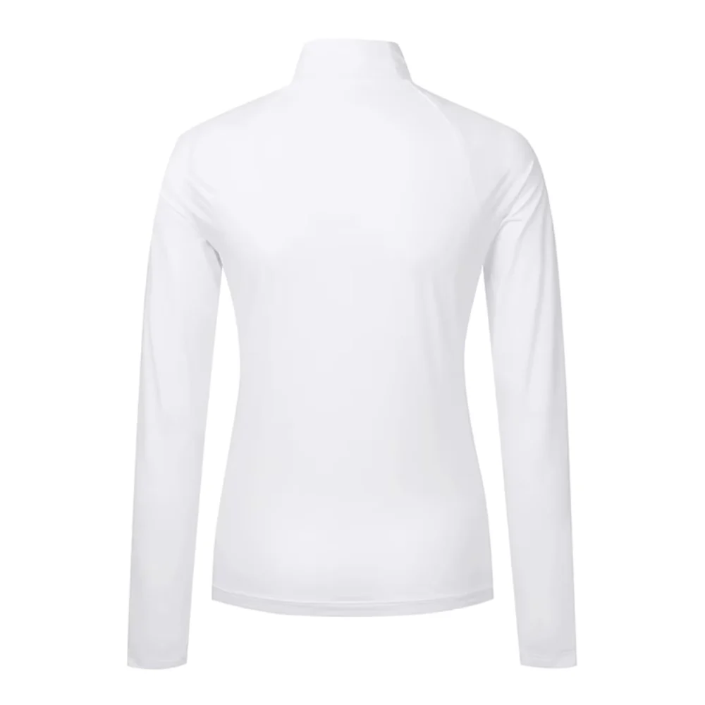 Quick-Dry O-Neck Long-Sleeve Golf Top with UV Protection
