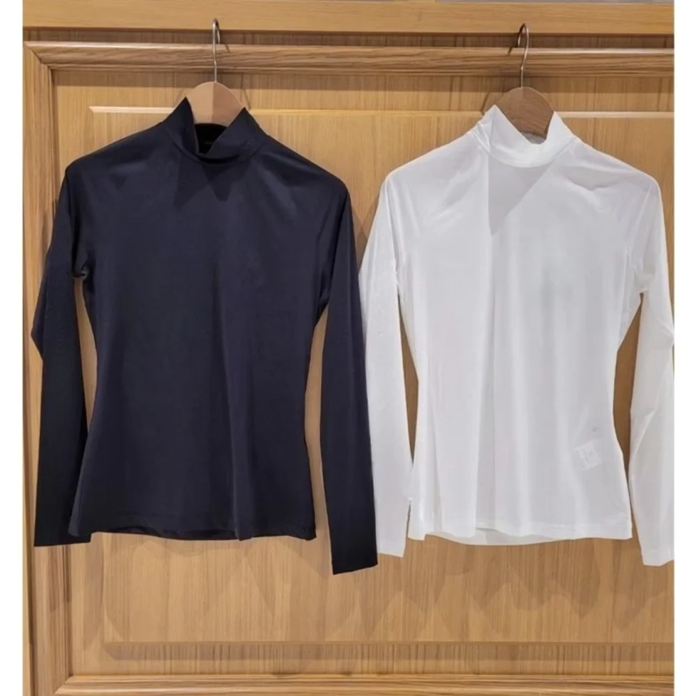 Quick-Dry O-Neck Long-Sleeve Golf Top with UV Protection
