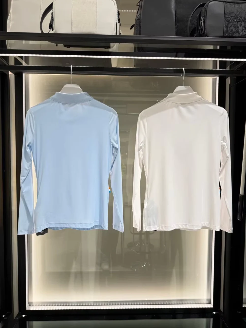 Knit Patchwork Quick-Dry Long-Sleeve Golf Top