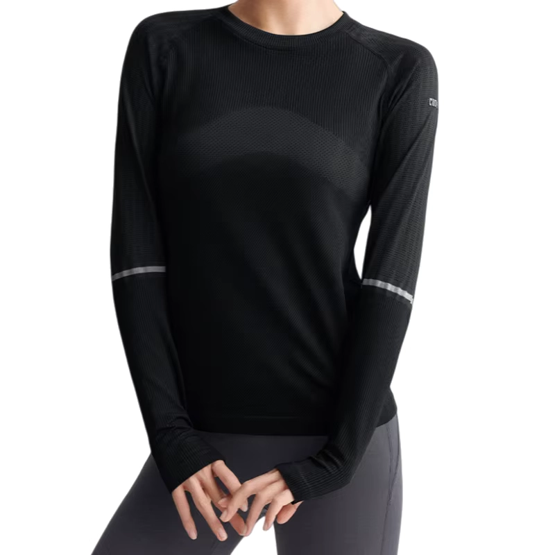 Ribbed Cropped Long-Sleeve Golf Base Layer