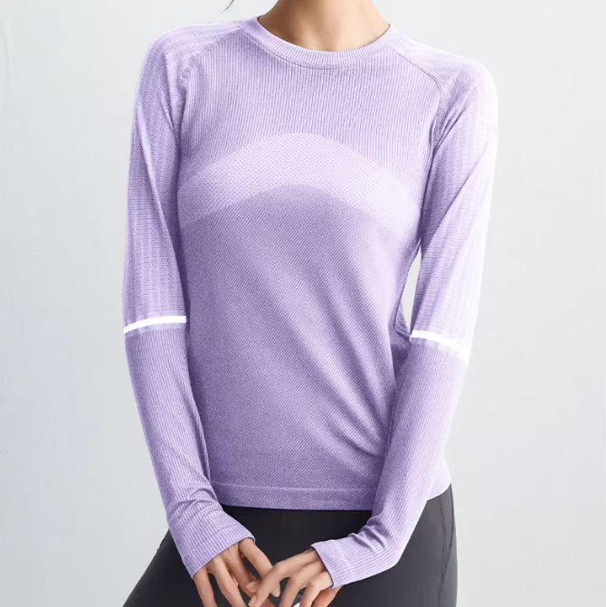 Ribbed Cropped Long-Sleeve Golf Base Layer
