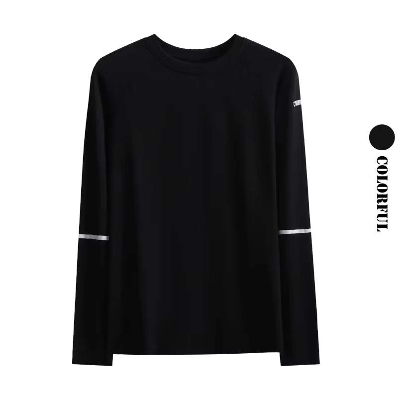 Ribbed Cropped Long-Sleeve Golf Base Layer