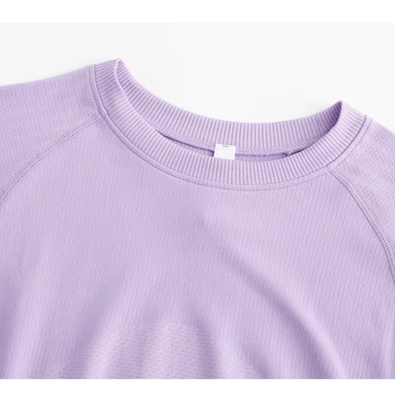 Ribbed Cropped Long-Sleeve Golf Base Layer