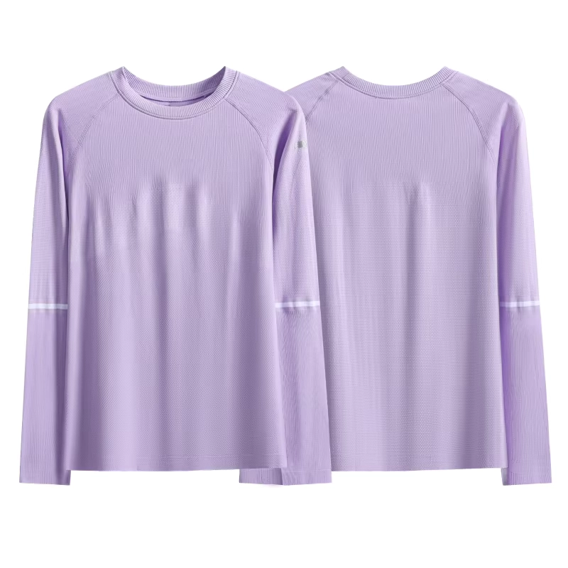 Ribbed Cropped Long-Sleeve Golf Base Layer