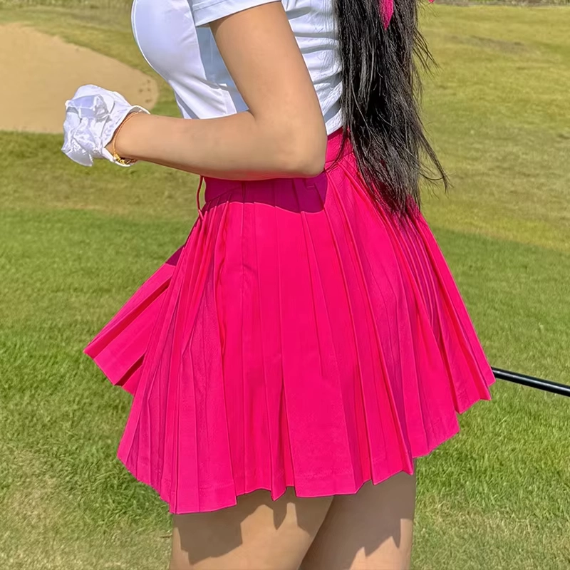 Spring-Summer Stretch Golf Skort with Built-In Shorts