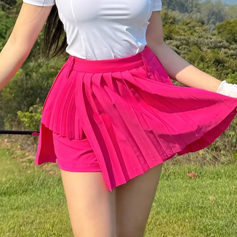Spring-Summer Stretch Golf Skort with Built-In Shorts