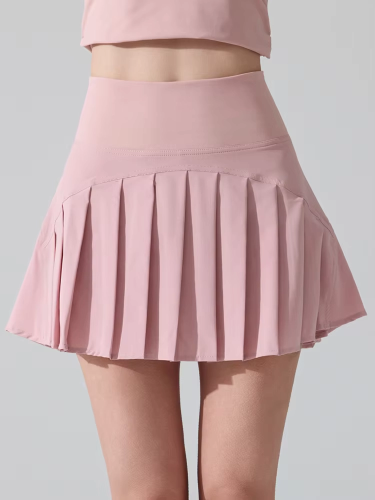 Falda pantalón de golf plisada elástica en cuatro direcciones con bolsillos dobles