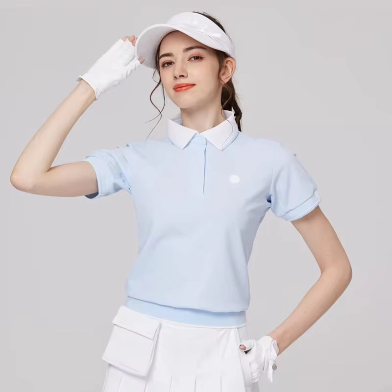 Breathable Short-Sleeve Polo and Pleated Golf Skort Set