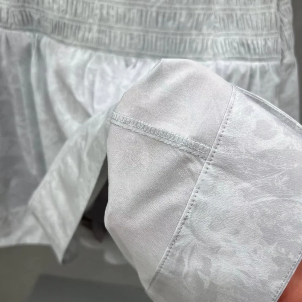 Printed Umbrella-Hem Golf Skort with Built-In Lining