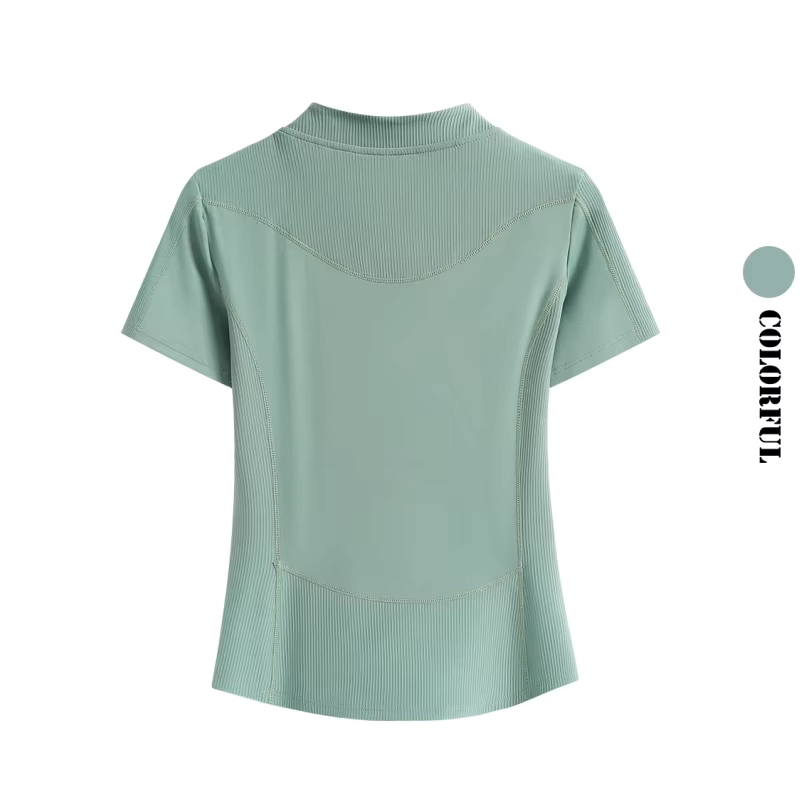 Breathable Mock-Neck Quarter-Zip Golf Top