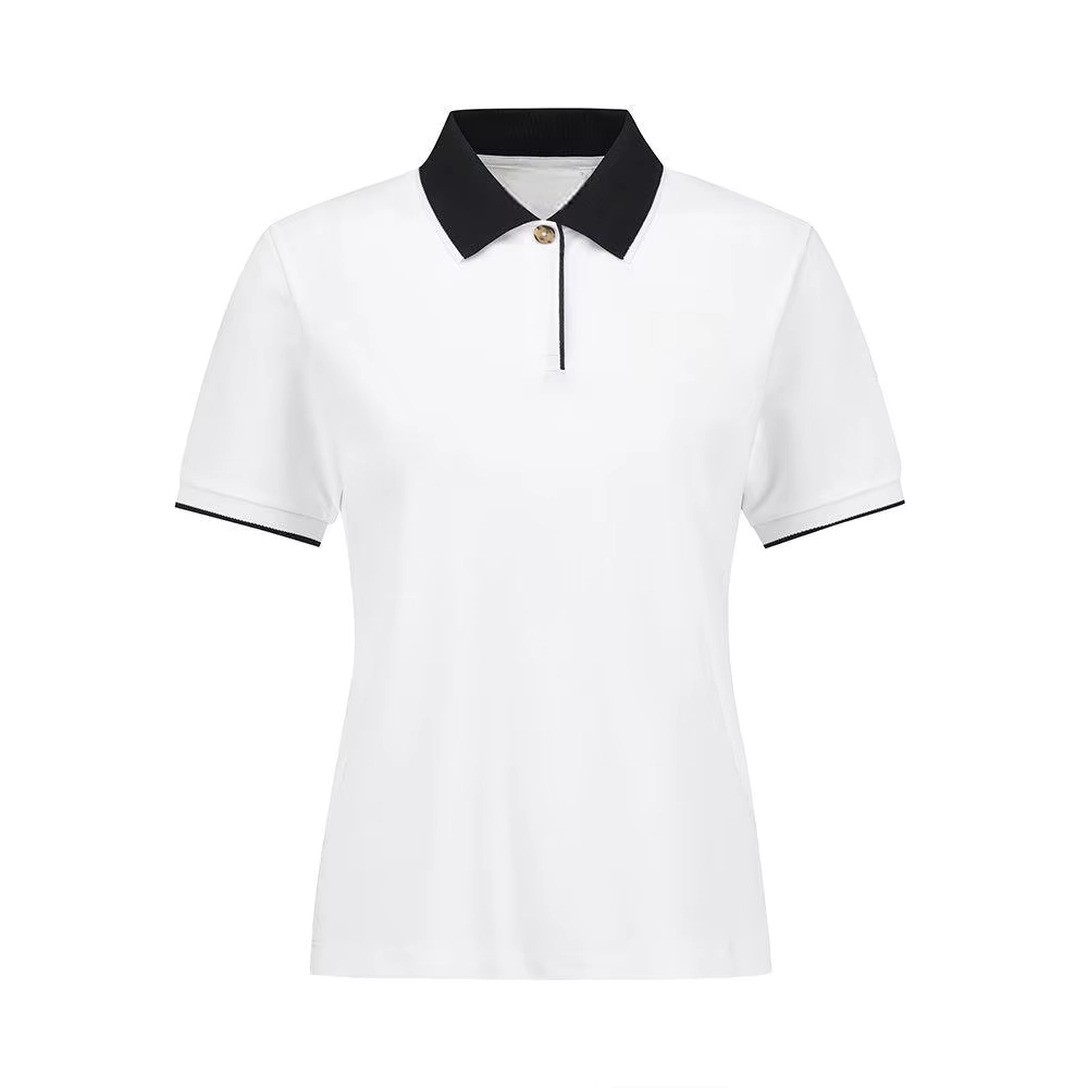 Notched-Collar Quick-Dry Short-Sleeve Golf Polo