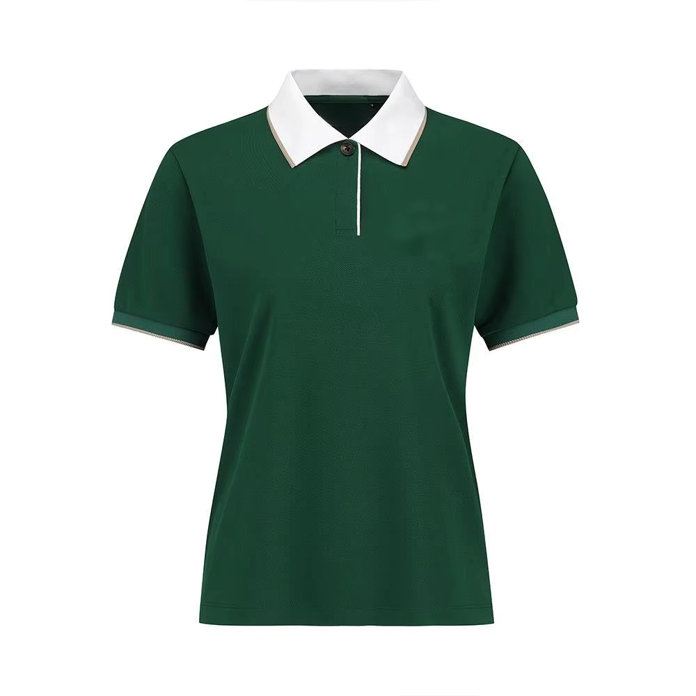 Notched-Collar Quick-Dry Short-Sleeve Golf Polo