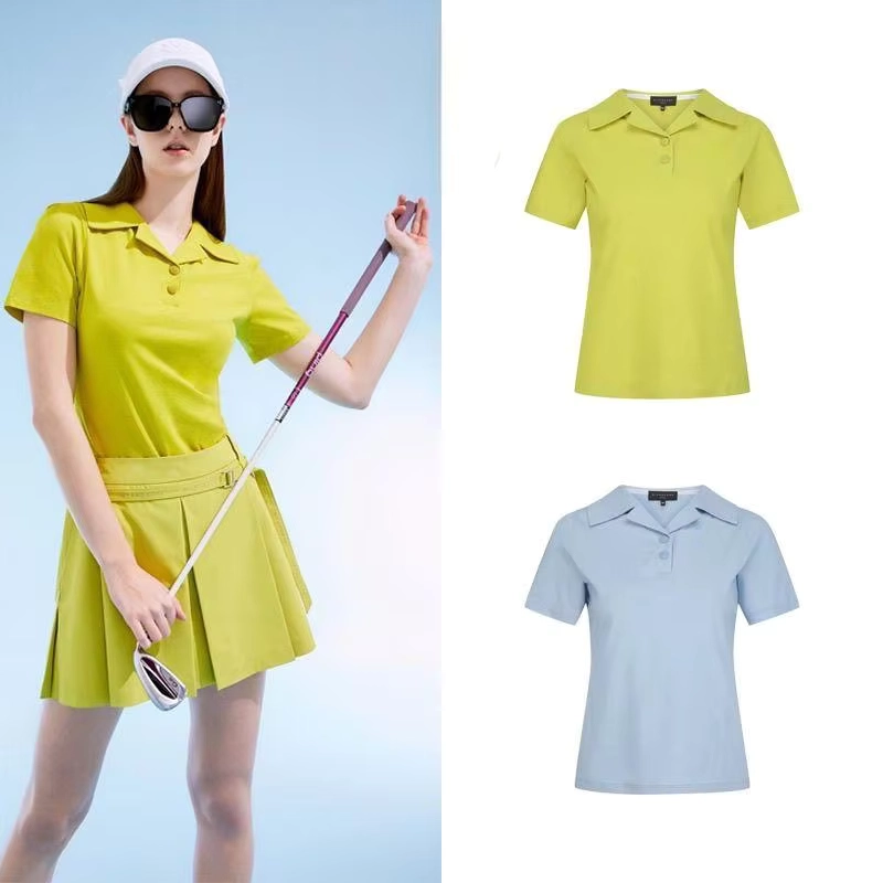 Breathable Notched-Neck Golf Polo with Sweat-Wicking Comfort