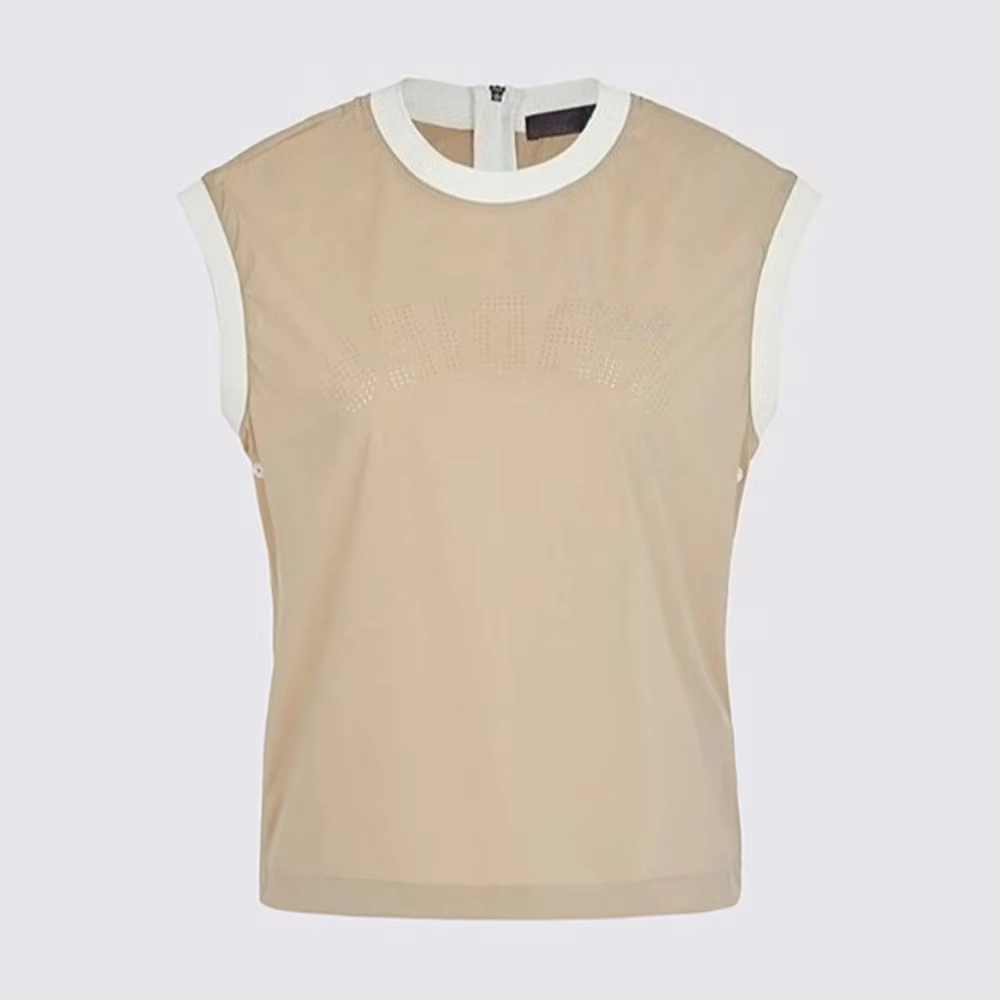 Soft Lightweight Quick-Dry Sleeveless Golf Polo with Breathable Comfort