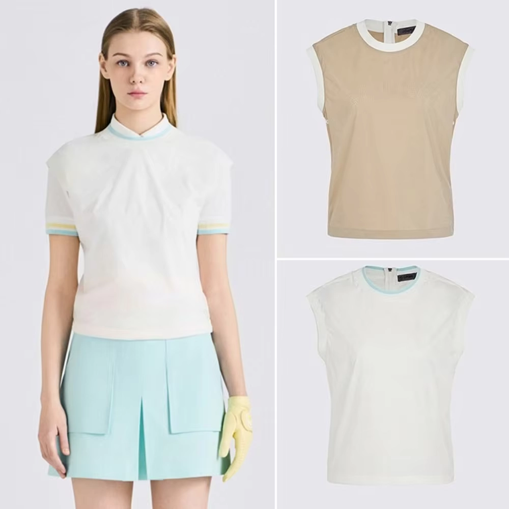 Soft Lightweight Quick-Dry Sleeveless Golf Polo with Breathable Comfort