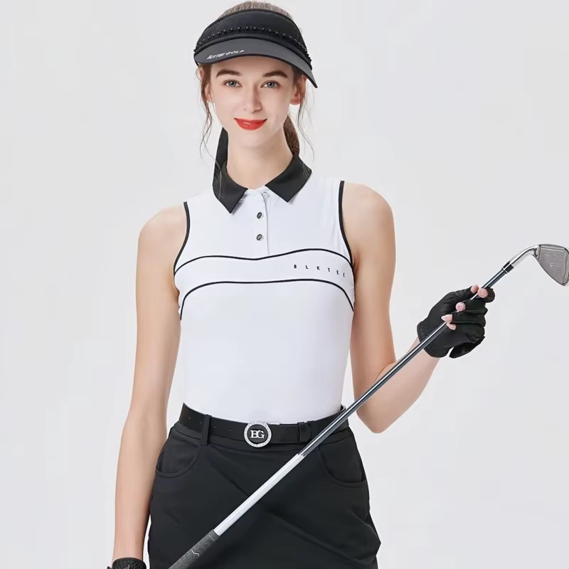 Quick-Dry Sleeveless Golf Top and Split Pleated Skort Separates