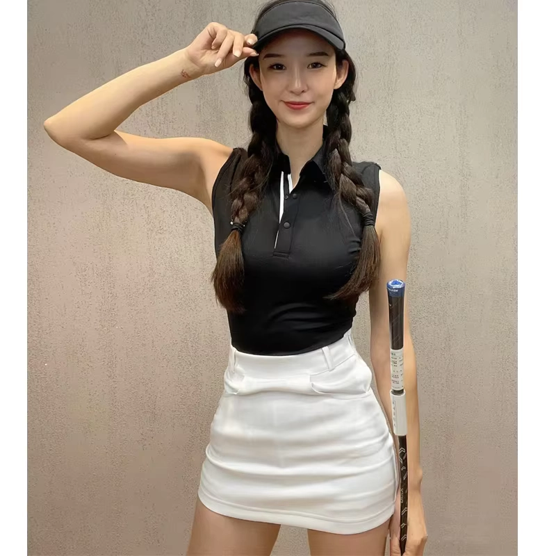 Breathable Sleeveless Golf Top and Short Skirt Separates