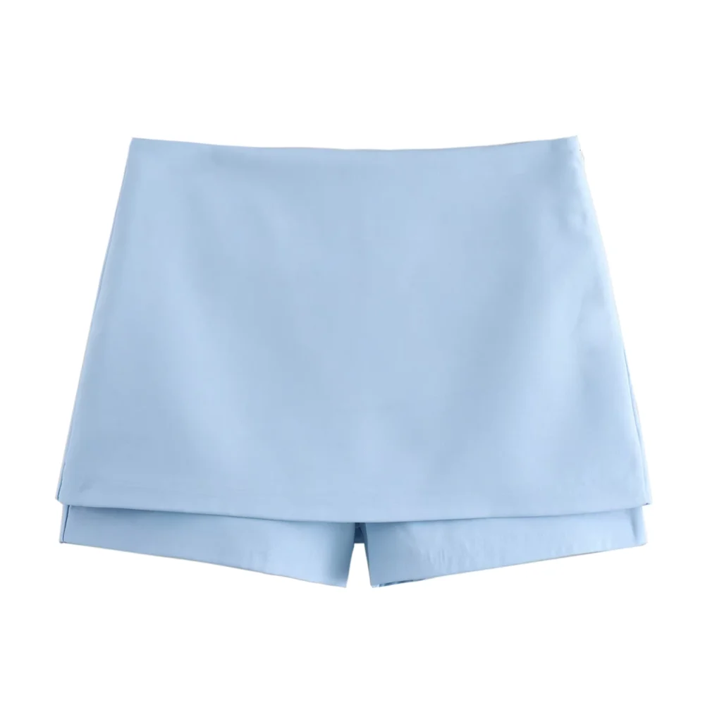V-Neck Halter Golf Top and Zip-Front Skort Set