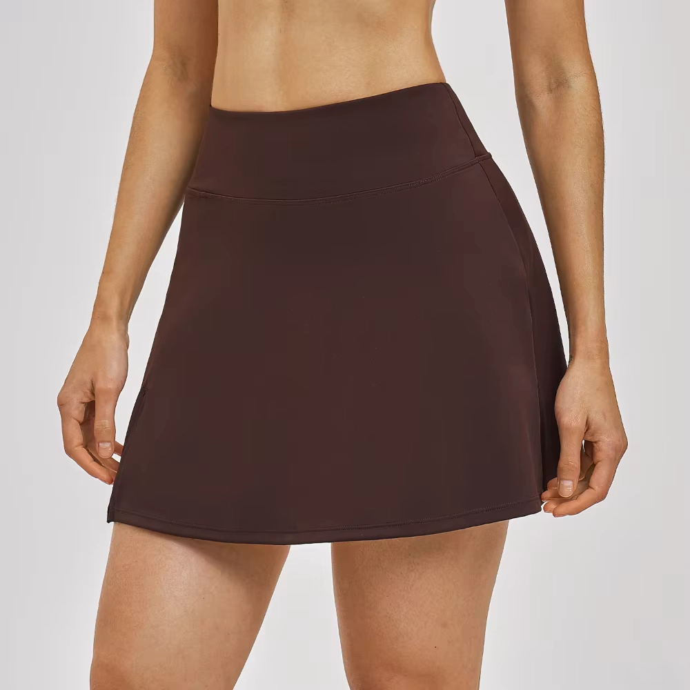 Super-Stretch High-Waisted Golf Skort with Pocket