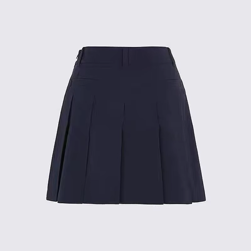 Lightweight Color-Block Straight Golf Skort
